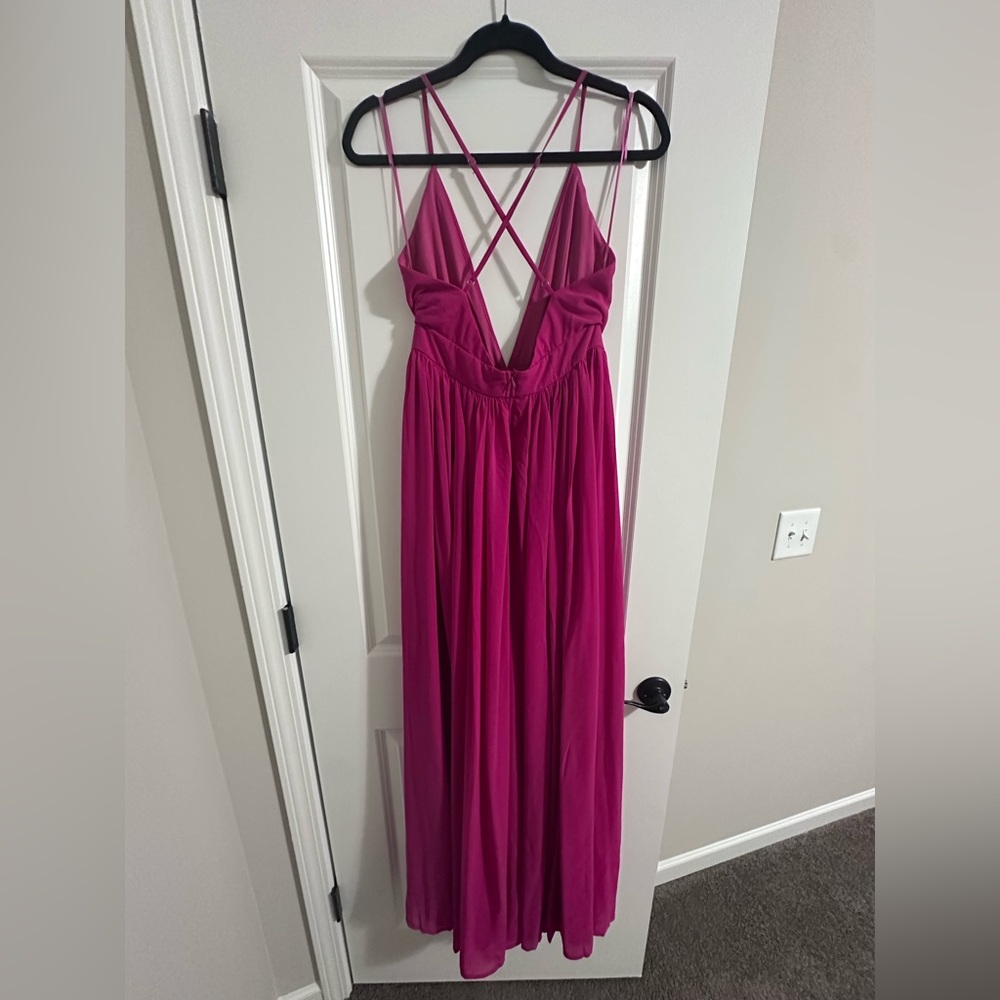 Pink Lily It All Begins With Love Magenta Maxi Dress - Picture 5 of 9